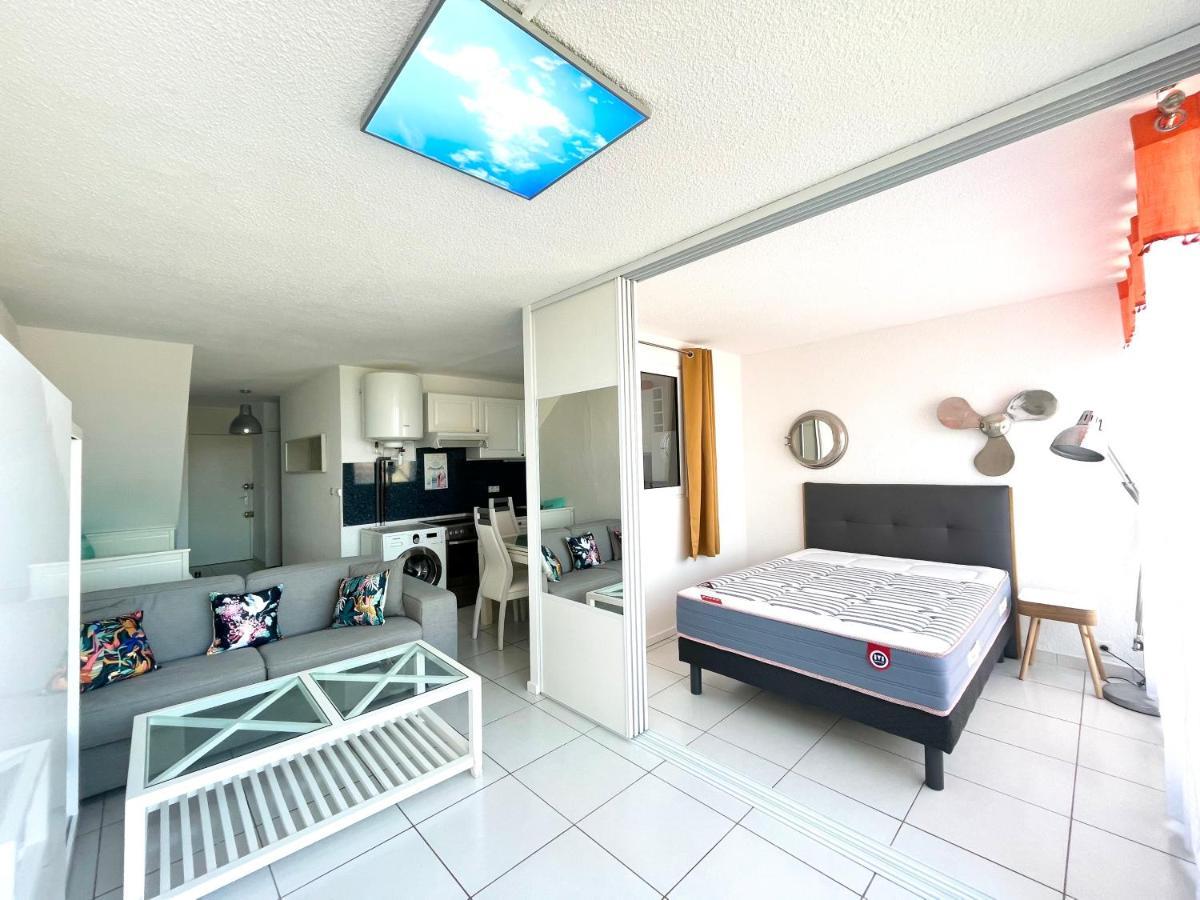 Elégant appartement vue mer wifi parking Le Barcarès Extérieur photo